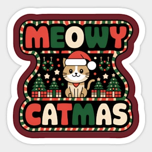 MEOWY CATMAS Sticker
